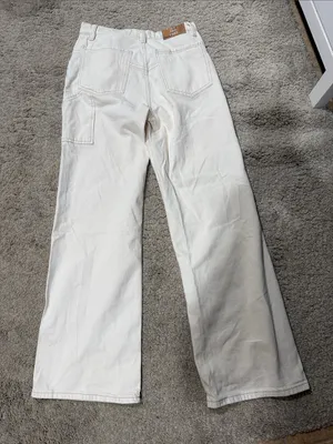 We The Free Cream Tinsley baggy high rise straight leg size 27 EUC thumbnail 7