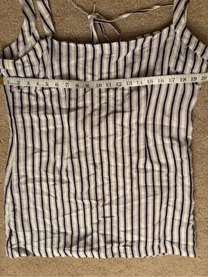 By Anthropologie Square summer Neck Gauze Mini Dress size large petite LP NWT thumbnail 12