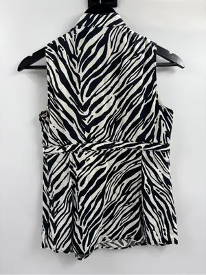 Express Y2K 2000s 00s club party cami tank zebra print going out top sz medium thumbnail 6