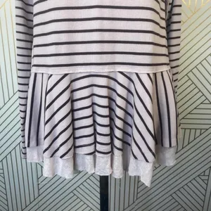 Free People We‎ the Free Tangerine Stripe Tee Sand thumbnail 6
