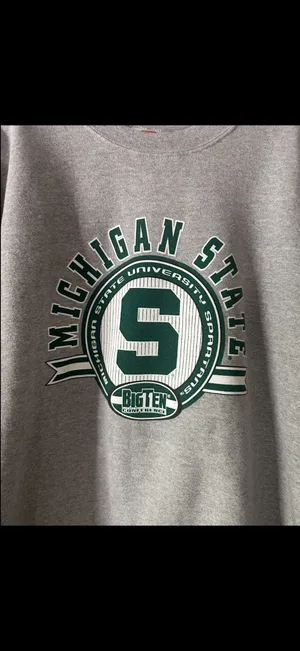 campus designs MSU grey crewneck Gray Size M thumbnail 2