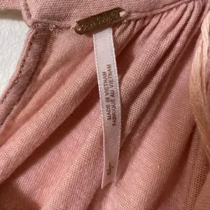 Free People Pink Oversized Cropped Scoop Necked Top Sz L thumbnail 3