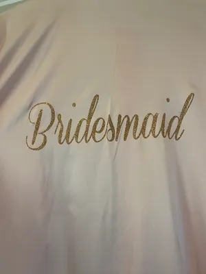 Satin Bridesmaid Soft Pink Bridal Party Robe thumbnail 6