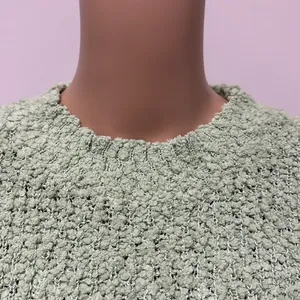 NWOT Green Chunky Knit Mockneck Sweater Size M thumbnail 2