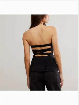 FREE PEOPLE NWT Lora Tube / Black thumbnail 3