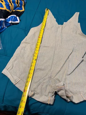NWT Free people high roller railroad shortalls L thumbnail 9