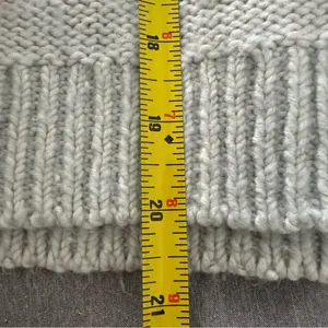 Abercrombie & Fitch Women’s Powder Blue V-Neck Faux Wrap Sweater Size Medium thumbnail 6