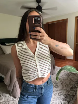 Cropped Tank Top White thumbnail 3