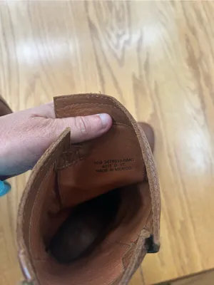 Frye Nora Mid Leather Pull On Boots Cognac Brown Block Heel Women's Size 10 B thumbnail 8