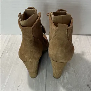 Lucky Brand Brown Suede Wedge Boots thumbnail 4