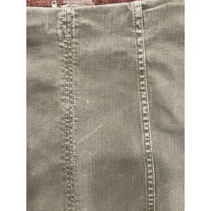 Free People Modern Femme Olive Green Denim Mini Skirt Size 0 Y2K thumbnail 2