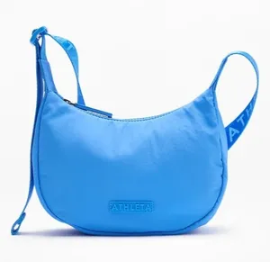 New Athleta All About Mini Crescent Bag Cornflower Blue thumbnail 1