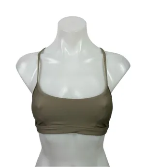 Alo Yoga Airlift Intrigue Gray Cross Back Yoga Athletic Sports Bra Crop Top Sz S thumbnail 1