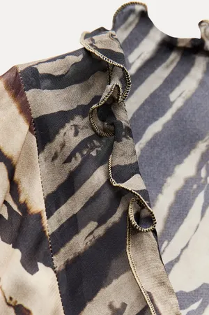 Zara animal Print Dress maxi bohemian hippie summer thumbnail 13