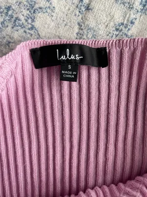 Lulus Pink ribbed tank top thumbnail 5