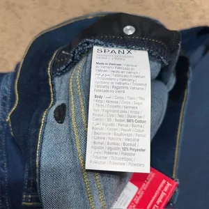 Spanx SPANXshape EveryWear Wide Leg Jeans Pull On Pacific Wash XLP XL Petite‎ thumbnail 11