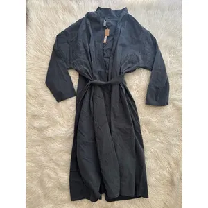 Skims Woven Lounge Long Robe Ash Size Small thumbnail 3