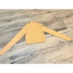 Aerie Ribbed Turtleneck‎ Tan Size Small thumbnail 2