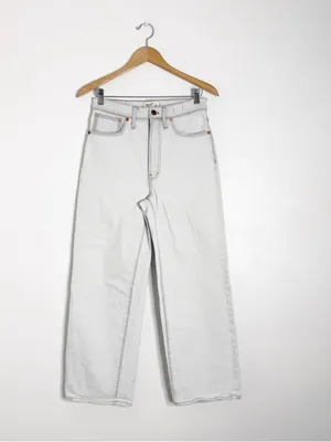 Madewell Perfect Vintage Wide Leg Crop Jeans 27 Edmunds Wash High Rise thumbnail 3