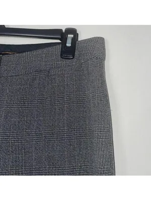 Express Design Studio Editor Pants Grey Plaid Work Career Office Trouser thumbnail 2