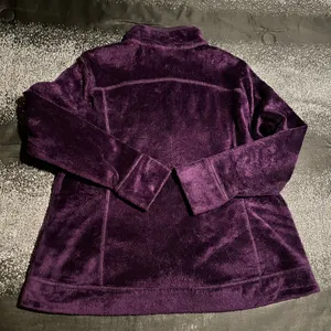 Womens XL Free Country Cozy Heather Plum Purple Butter Pile Fleece ZipUp Jacket thumbnail 2