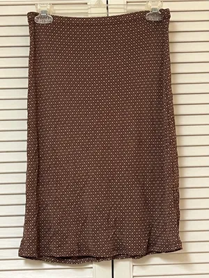 J. Crew Women’s Brown Diamond Pattern Skirt - Size Small - EUC thumbnail 1