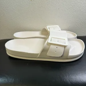 New. Adjustable white shoes Platform Slippers For Women - Ultimate Comfort thumbnail 4