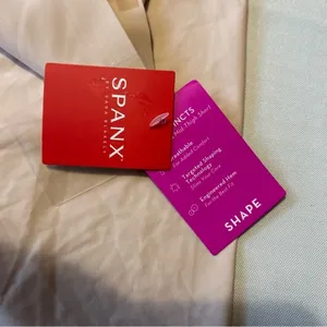 NWT SPANX Thinstincts High Waisted Mid-Thigh Shorts Nude Shapewear Size XL thumbnail 5