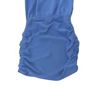 Amanda Uprichard X Revolve Pacific Blue Clifton Ruched Blouson Mini Dress Size S thumbnail 7
