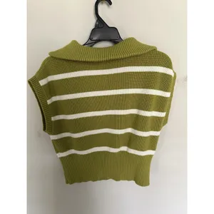 Marc New York Striped Quarter Zip Sweater Vest Size XS Chic Preppy Career thumbnail 2