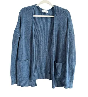 Universal Threads size medium blue, long sleeve cardigan thumbnail 8