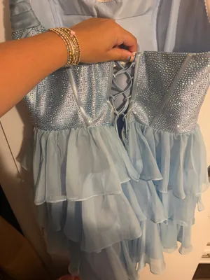 Homecoming Dress Sherri Hill Blue thumbnail 2
