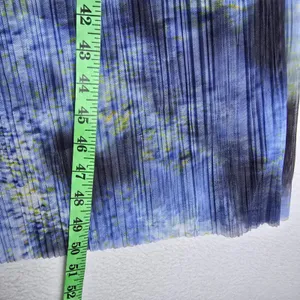 & Other Stories NWT Blue Tie Dye Pleated Mesh Midi Dress Stockholm Atelier‎ M thumbnail 12