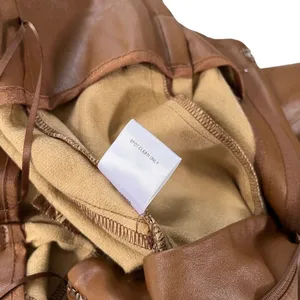 LUCY PARIS womens faux leather pleated‎ casual pants thumbnail 7