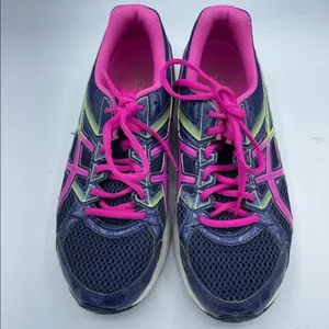 ASICS Gel Contend 3 Blue & Pink Running Shoes Sneakers Womens 8 Bright Colorful thumbnail 5