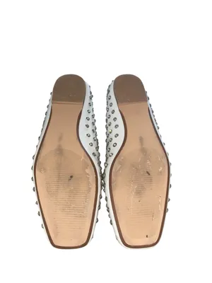 Ellidy Ballet Flat Studded Mary Jane embellished white leather Lolita glam thumbnail 13