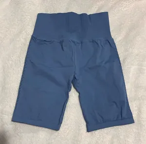 Free People Good Karma Bike Shorts | Size: M/L | Blue thumbnail 1