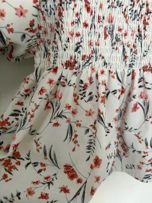 Floral Peplum Top Shein thumbnail 2