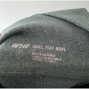 Aerie Chill Play Move‎ Biker Yoga Shorts Heather Green thumbnail 5