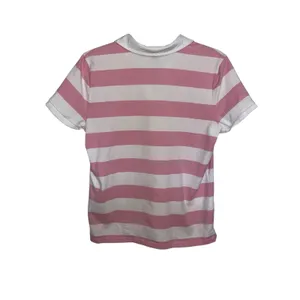 Y2K Lauren Active Ralph Lauren Pink White Stripe Polo Crest Preppy Golf L thumbnail 2