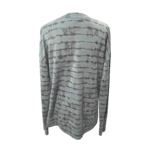 Athleta Coaster Luxe Sweatshirt in Tahiti Minimalist Grey Tie Dye Blue Women's M thumbnail 5
