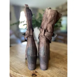 DIBA TRUE WOMEN'S WILL TON WESTERN BOOTS - ROUND TOE ZIPPER Size 8 thumbnail 4