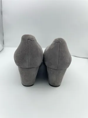 Vaneli suede wedge slip on gray pumps women’s Size 8 1/2M thumbnail 5