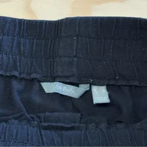 AnyBody Black Cargo‎ Jogger Pants Elastic Waist Cotton Modal XST Tall Loungewear thumbnail 6