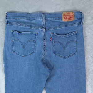 Levis Jeans Womens‎ 12M (33x32) Blue Classic Bootcut Denim Mid Rise Stretch Y2K thumbnail 4