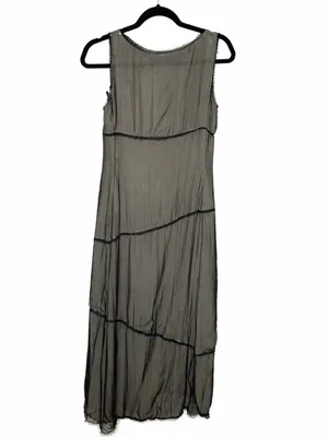 Moschino Cheap and Chic Vintage Sheer Black Maxi Dress Small 90s Goth Designer thumbnail 3