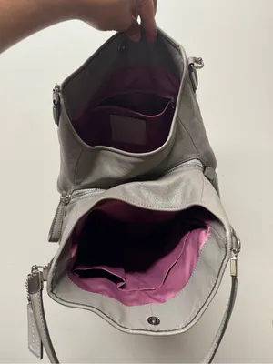 Coach Signature Jacquard Gray Hobo Bag with hangtags thumbnail 8