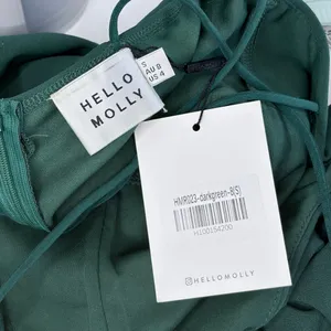 Hello Molly Dark Green Can’t Afford Me Midi Dress NWT thumbnail 5