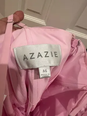 AZAZIE Pink maxi dress with ruched detailing and slit #formal #eveningwear or prom Just take some pictures with it and didn’t wear it again Size A6 thumbnail 7