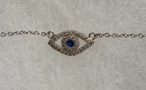 🔴 Sterling Silver 925 Eye Necklace thumbnail 2